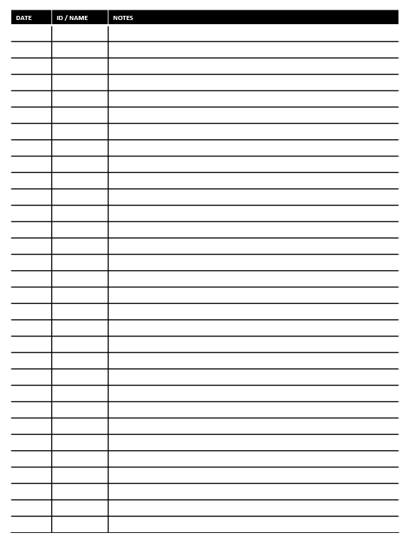 Printable Reptile Care Log Book